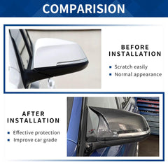 XPHAZZ carbon pattern mirror cover for BMW F34/F36 boosts aggressive look.