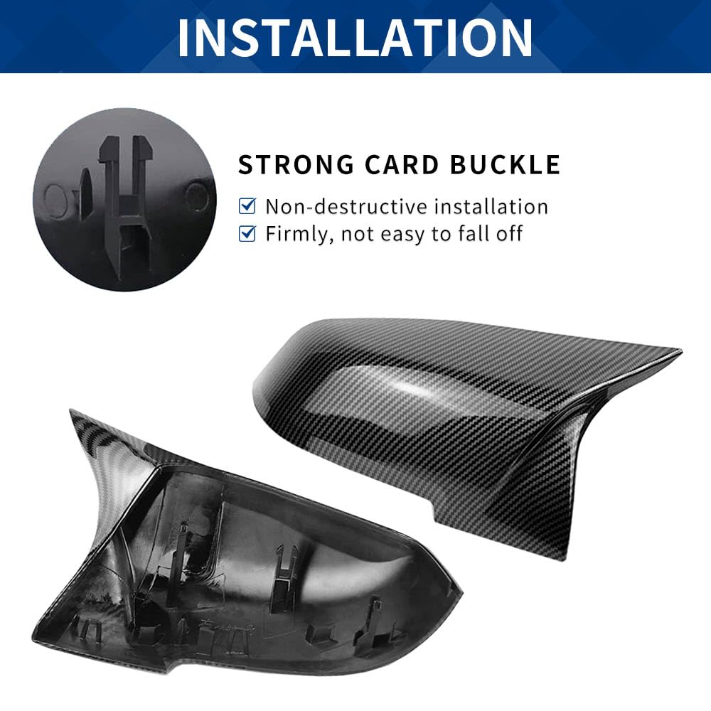 XPHAZZ carbon pattern mirror cover for BMW X1 E84 refines exterior style.