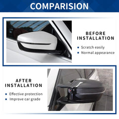 XPHAZZ side mirror cover, durable ABS texture foreground, highlights quality for long-term use