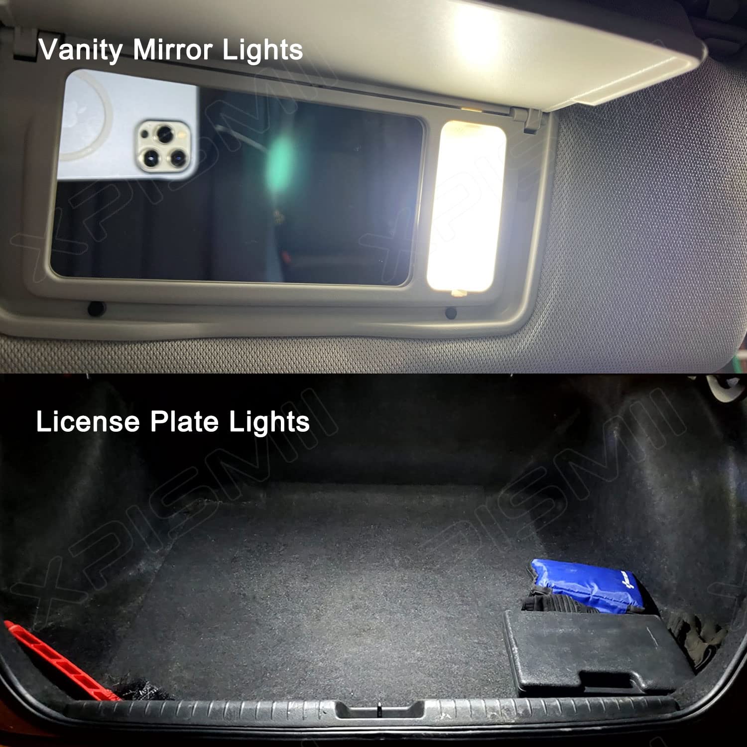 Xpismii placement diagram guides correct bulb placement during install