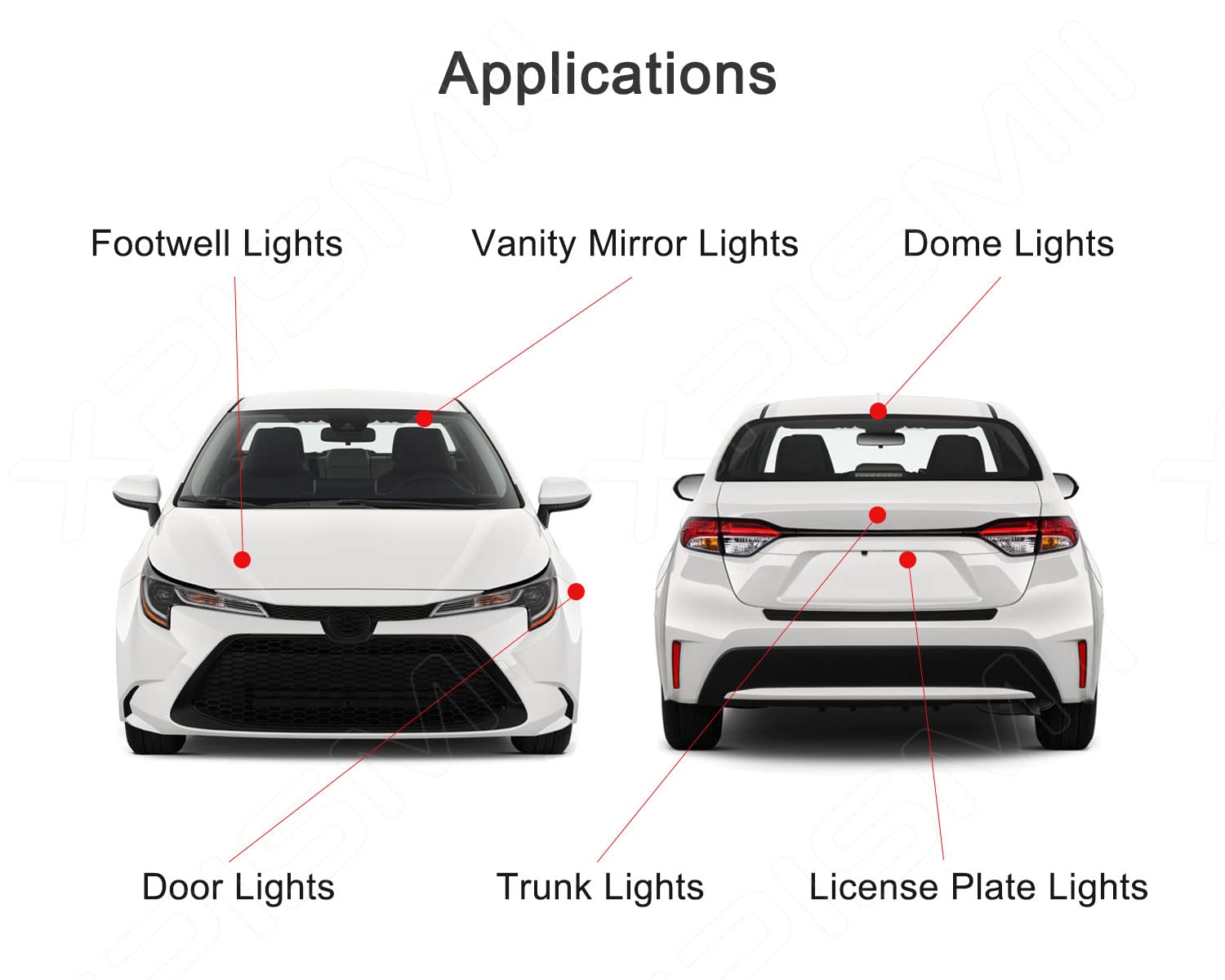 Xpismii Altima footwell light, bright feet-friendly lighting to spot pedals safely.