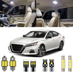 Xpismii Altima interior light kit: 11 bulbs delivering bright 6000K white illumination.
