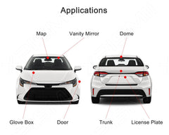 Xpismii Camry interior LED diagram image simplifies replacement