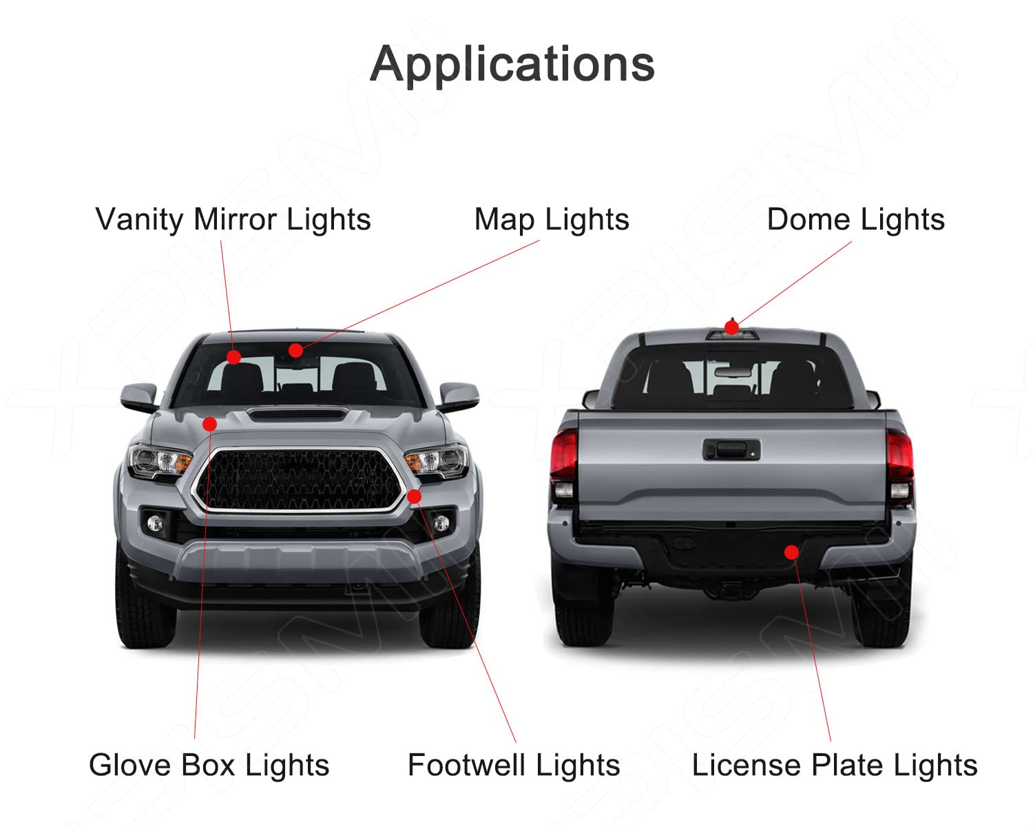 Xpismii Ram interior LED glove box light enhances night access