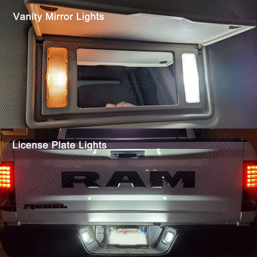Xpismii Ram interior LED license plate light keeps plates visible at night