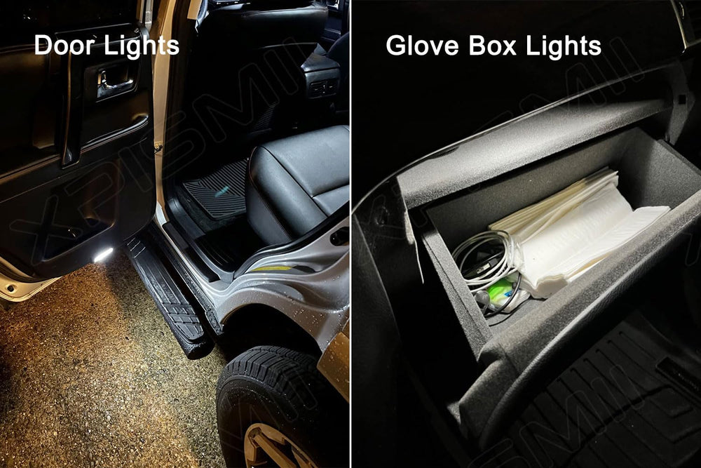 Door, cargo, and license lights powered by Xpismii interior kit