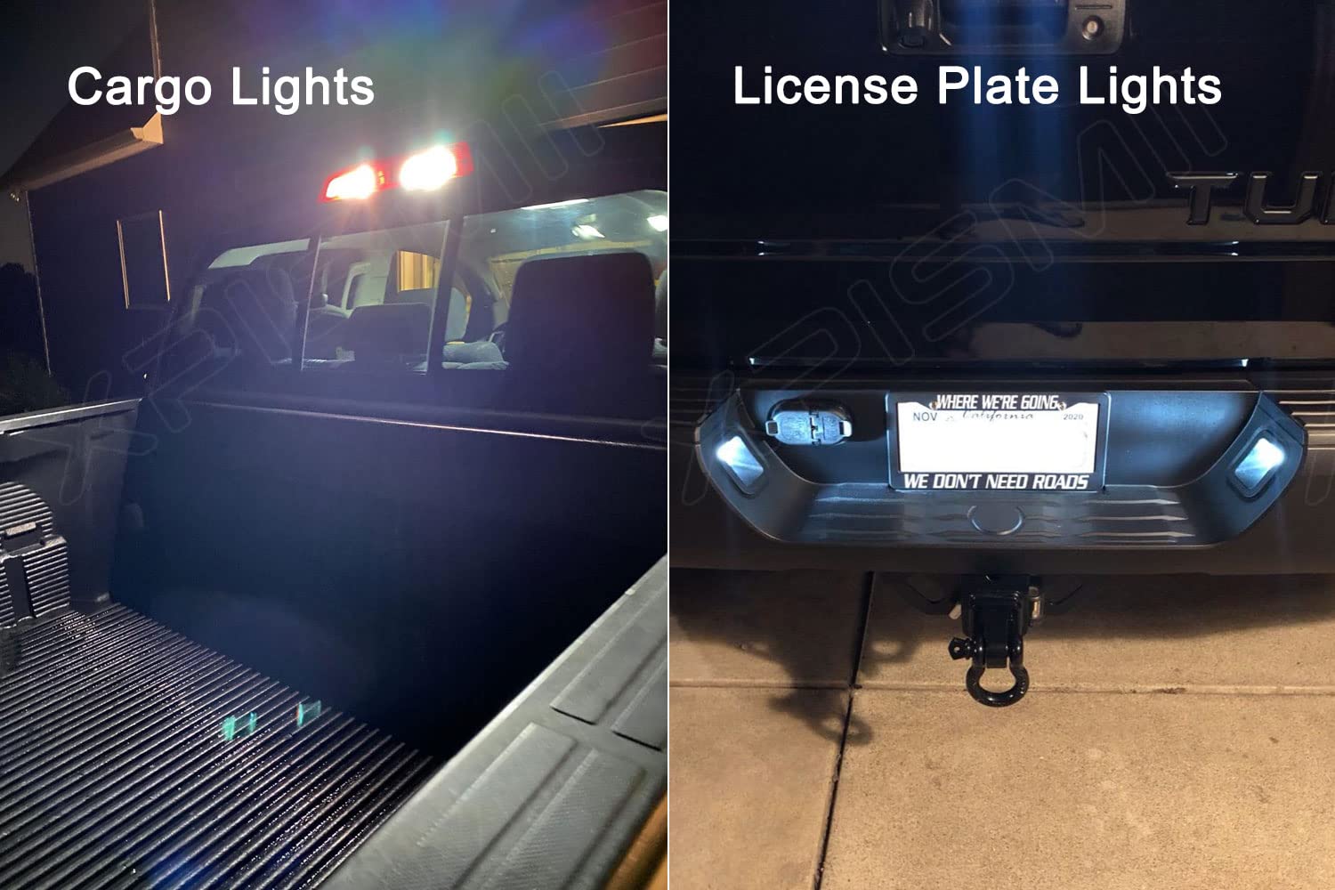 License plate light upgrade with Xpismii for better exterior visibility