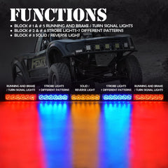 Xprite 30-inch LED chase bar side mount on UTV for all-weather safety