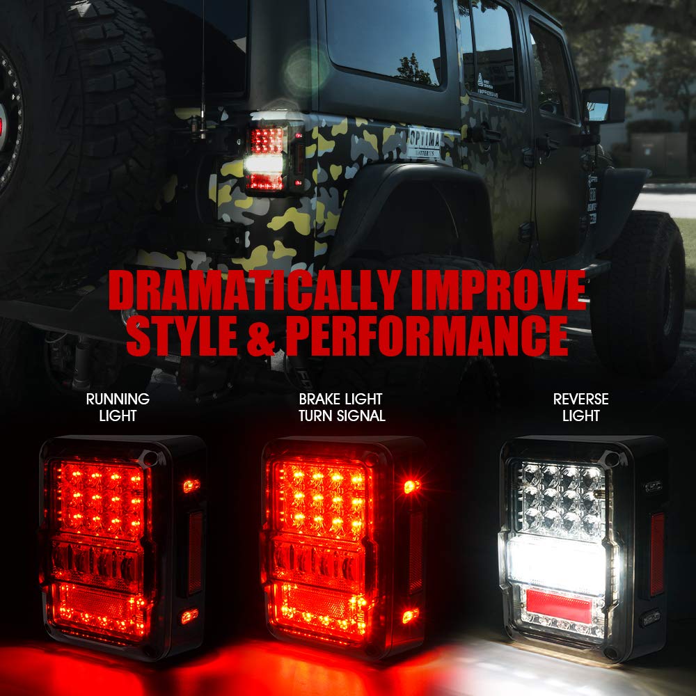 Xprite 4D smoked LED tail light with built-in resistors for simple install