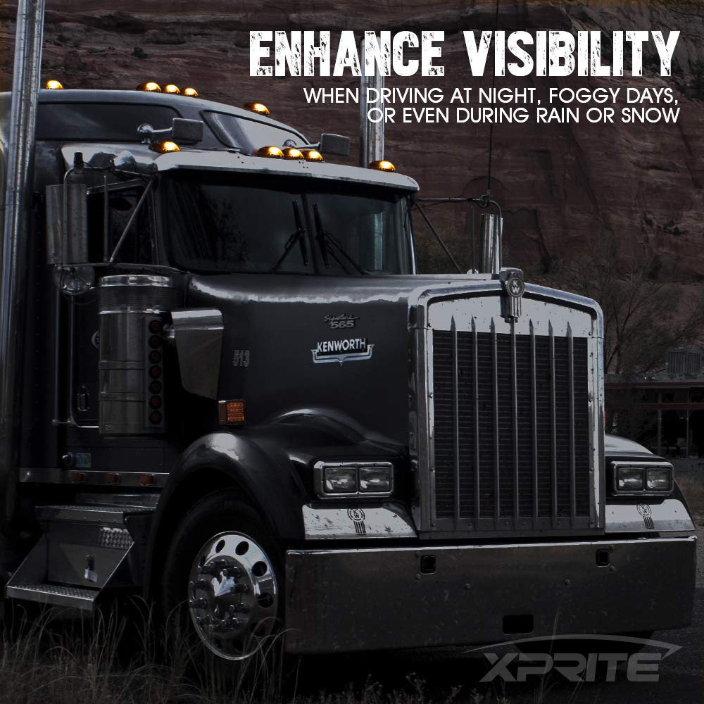 Xprite 5-pack LED cab light kit upgrades roof lighting on trucks