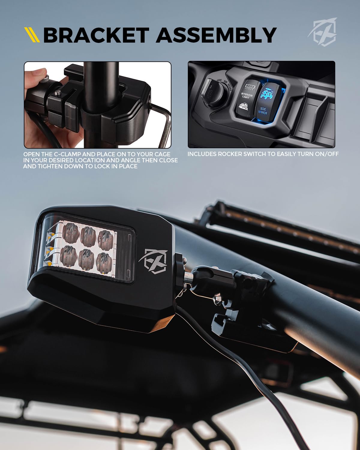 Xprite blue‑tinted anti‑glare lens reduces reflections for clearer viewing.