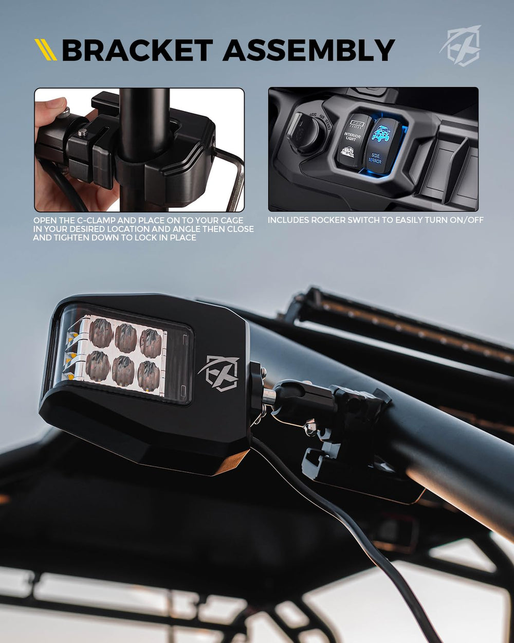 Xprite blue‑tinted anti‑glare lens reduces reflections for clearer viewing.