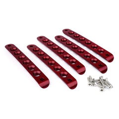 Xprite brushed aluminum front door handle insert adds sleek style and scratch protection.
