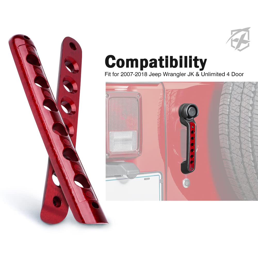 Xprite jeep wrangler JK/JKU side door handle inserts demonstrate precise fit and durability.