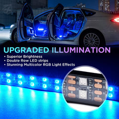 Xprite interior light with wireless remote control enables quick color changes