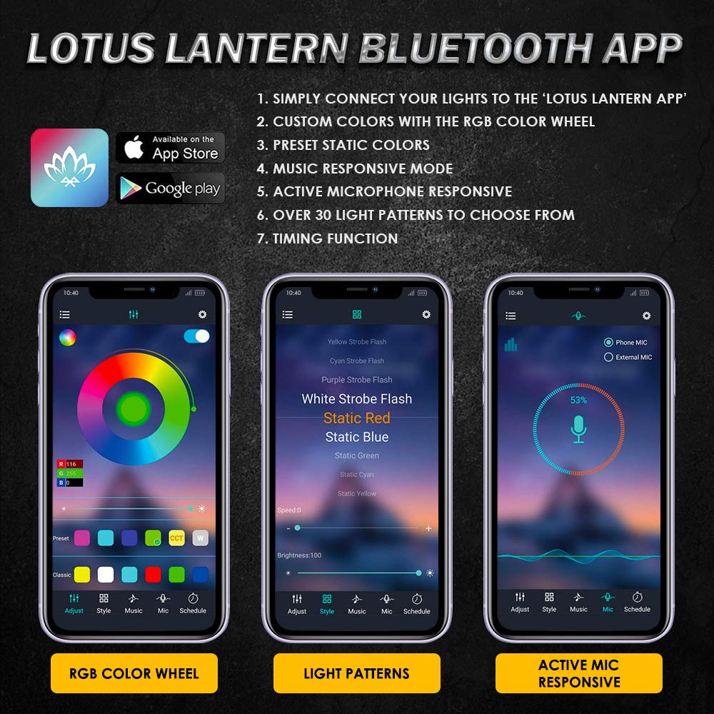 Xprite music-sync underglow responds to music for dynamic lighting