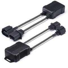 Xprite Reflex H13/9008 canbus harness front view reduces flicker and errors