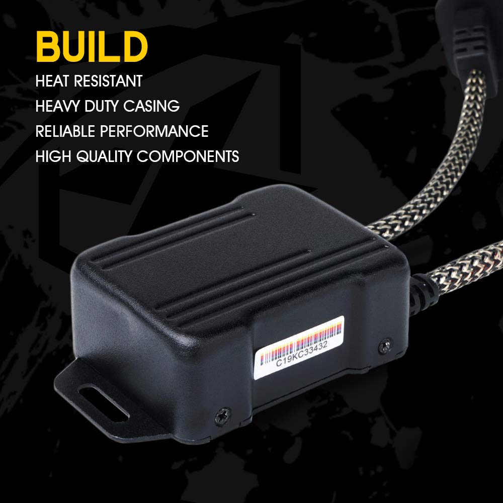 Heat-resistant shell of Xprite Reflex canbus harness for headlight reliability