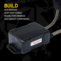 Heat-resistant shell of Xprite Reflex canbus harness for headlight reliability