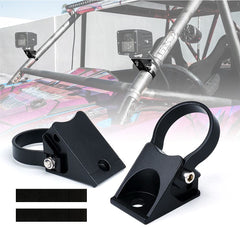 Xprite roll bar bracket angled mount secures light bar on off-road roll bars.