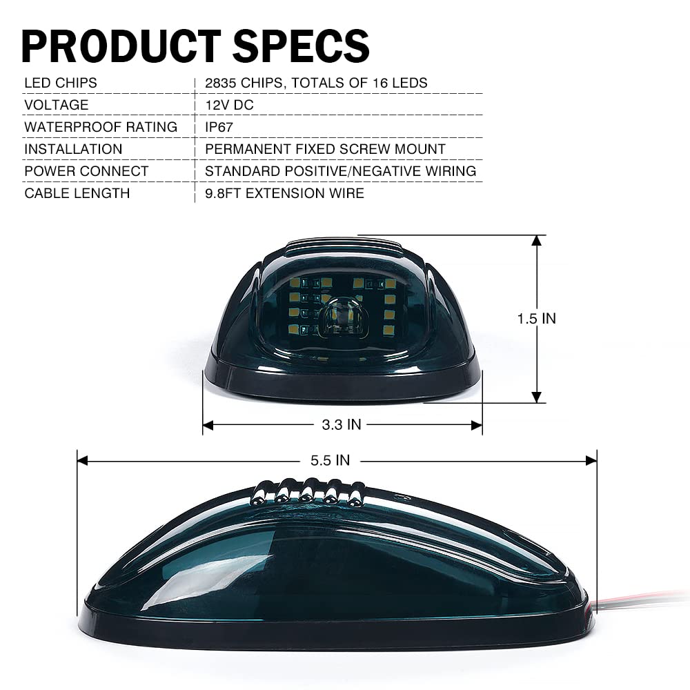 Xprite truck roof marker light installation process with soft mounting pads