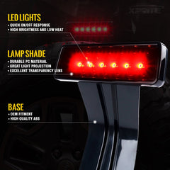 Xprite Wrangler third brake light with durable PC lens increases light projection