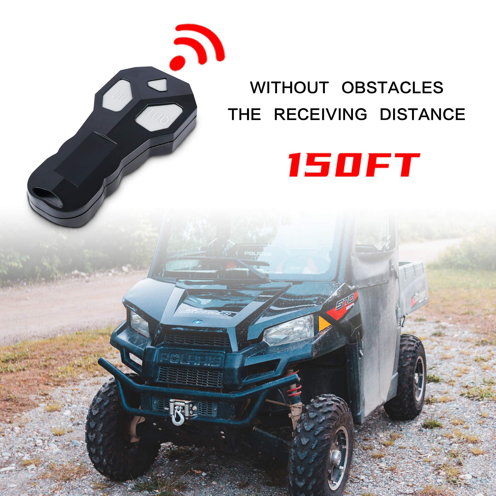 XPV AUTO IP66 shell protects winch from dust and water in rain