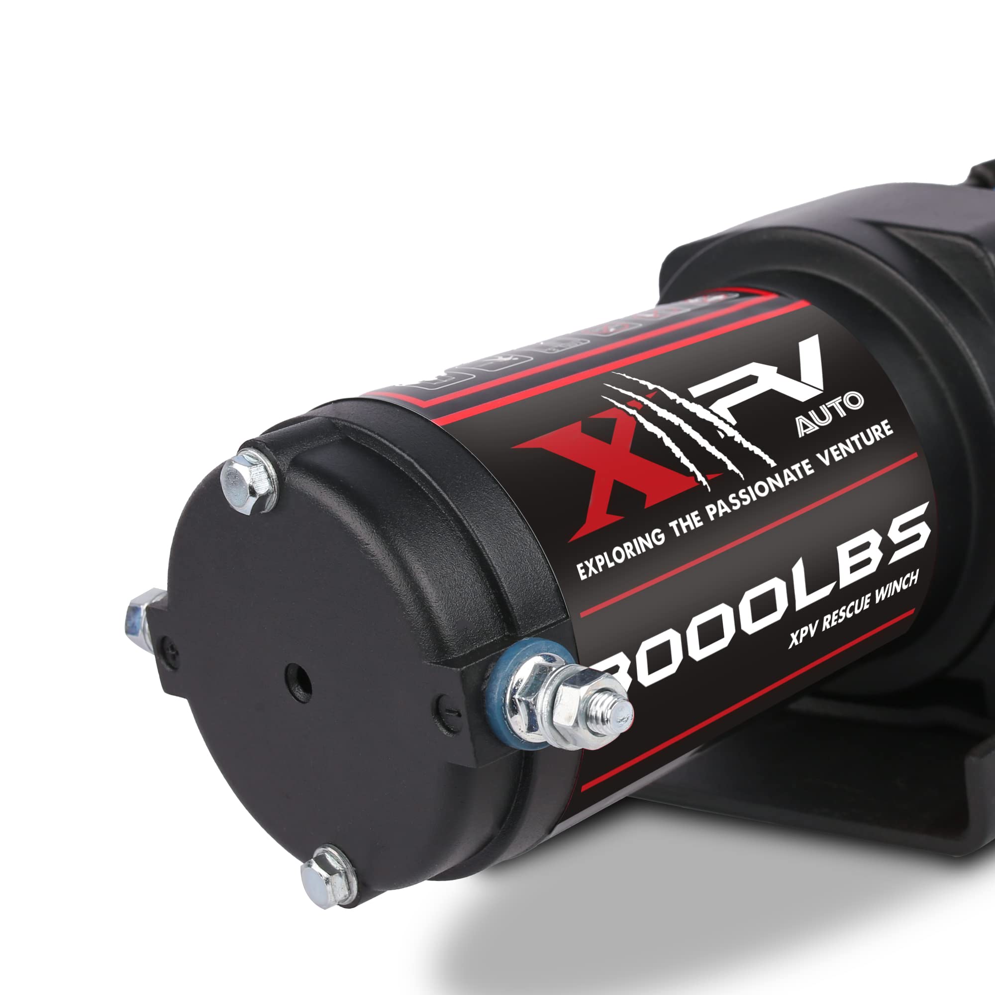 XPV AUTO synthetic rope recovery supports smooth, safe pulls.