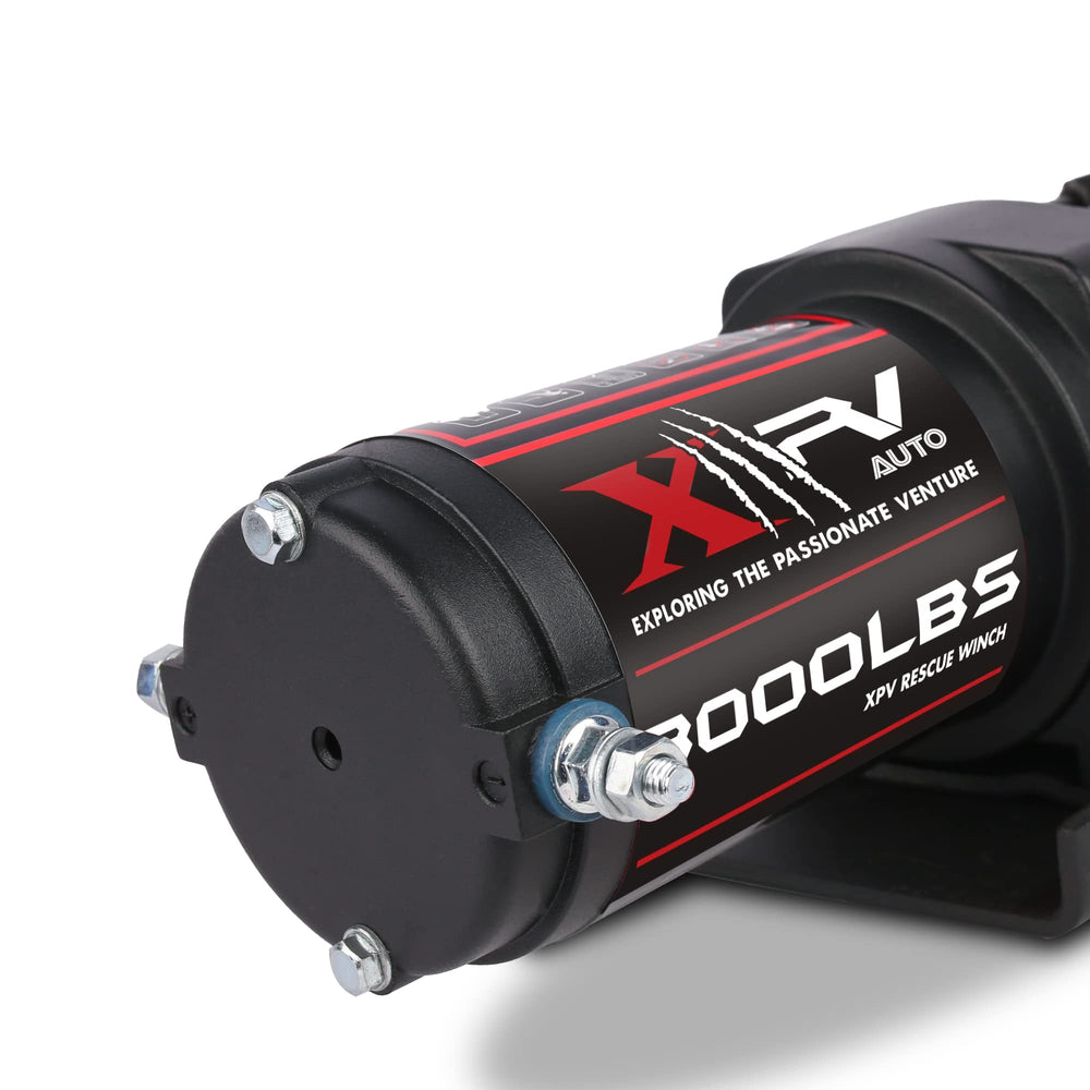 XPV AUTO synthetic rope recovery supports smooth, safe pulls.