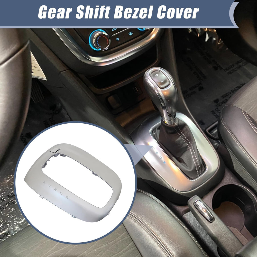 XQSMWF center console trim in silver for Buick Encore 2013–2018.