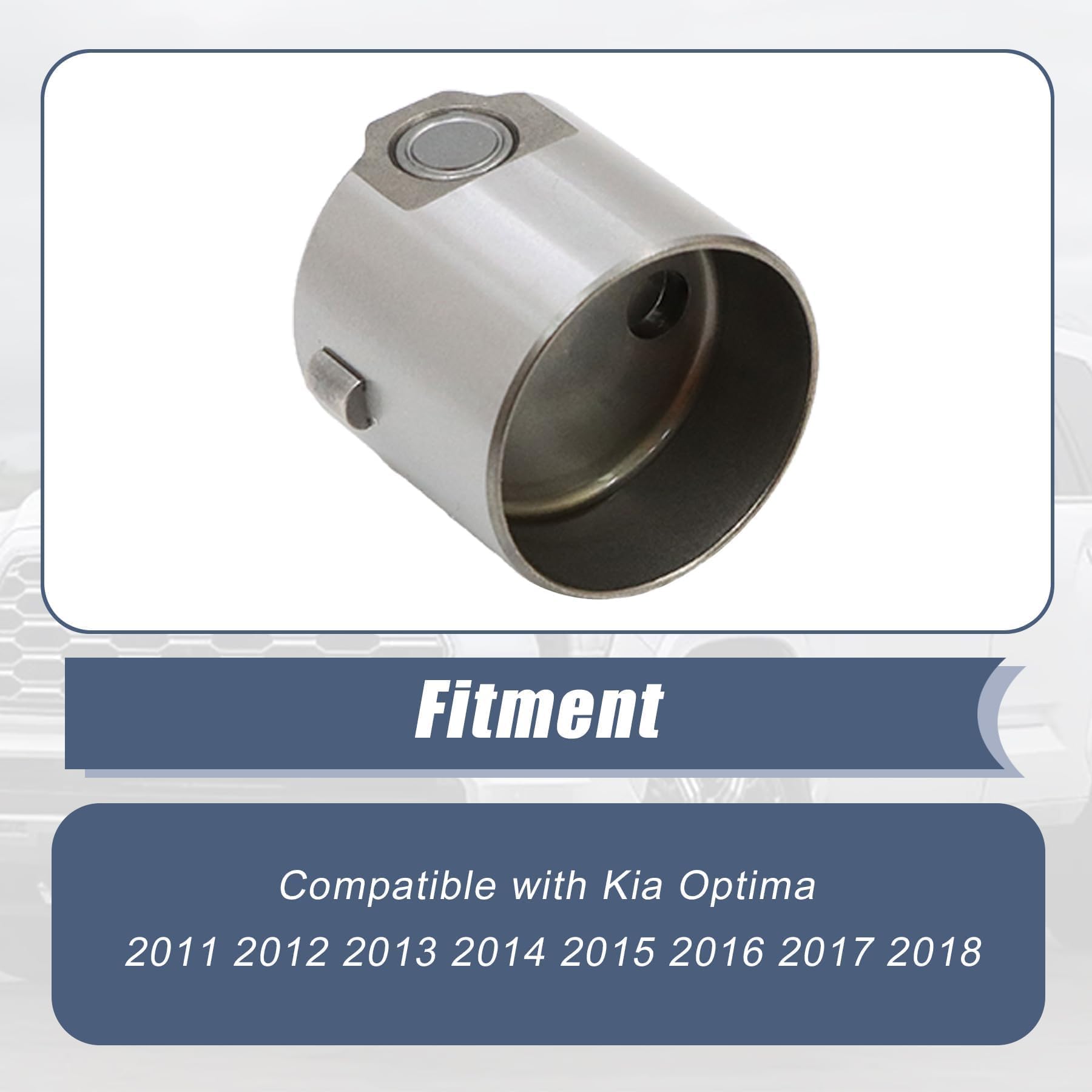 Close-up of XQSMWF cam follower showing precision machining for wear resistance