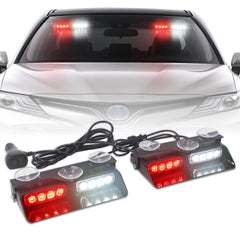 XRIDONSEN 2-in-1 emergency dash light on front windshield for high visibility