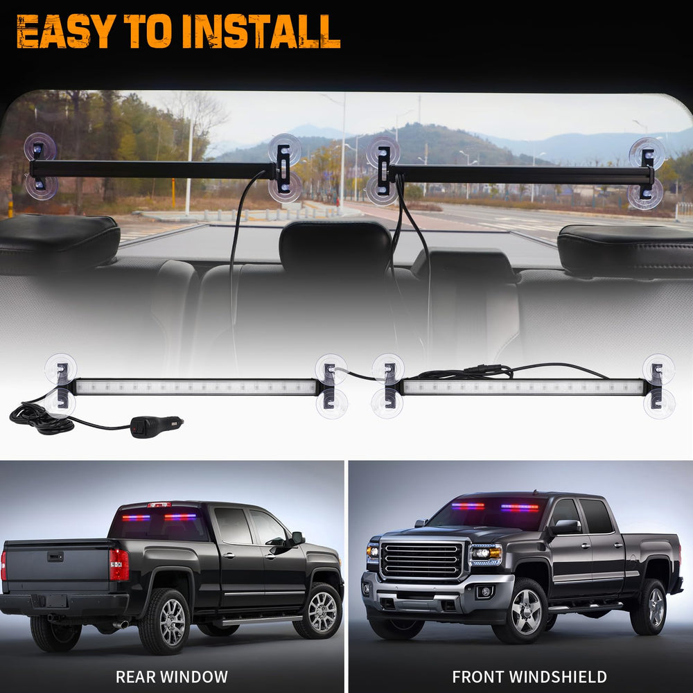 XRIDONSEN interior mount offers front or rear windshield installation with stable suction cups