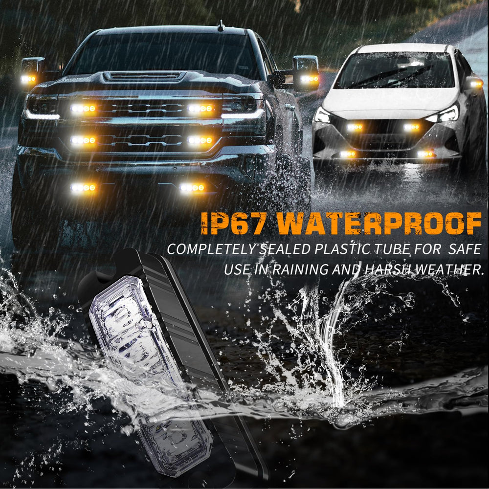 XRIDONSEN IP67 waterproof strobe lights withstand rain and dust