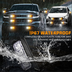 XRIDONSEN IP67 waterproof strobe lights withstand rain and dust