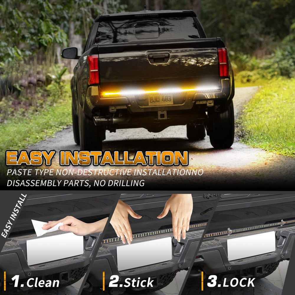 XRIDONSEN amber white strobe strip for trucks boosts late night visibility