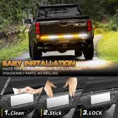 XRIDONSEN amber white strobe strip for trucks boosts late night visibility