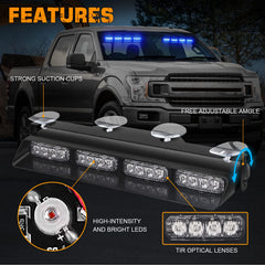 XRIDONSEN emergency dash light deck-mount blue provides versatile vehicle signaling