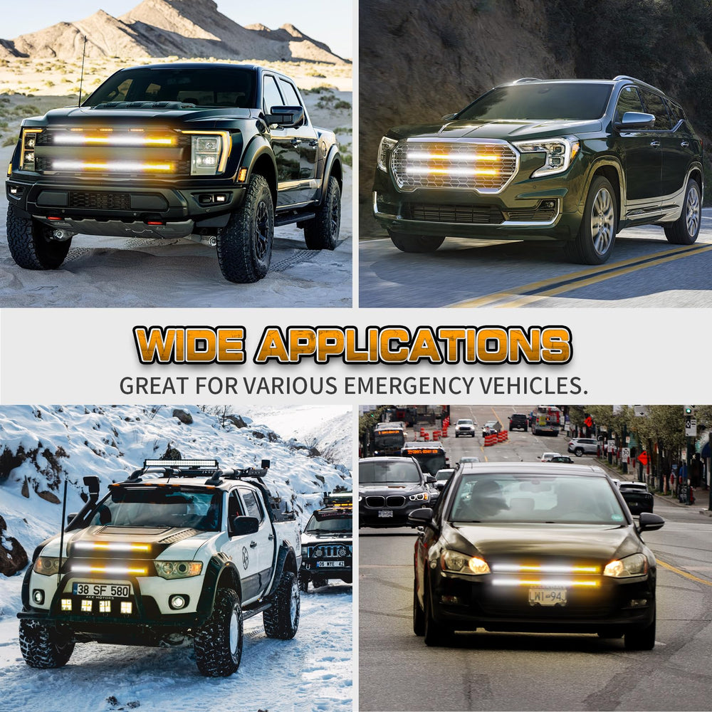 XRIDONSEN emergency grille lights support quick alerts on the road