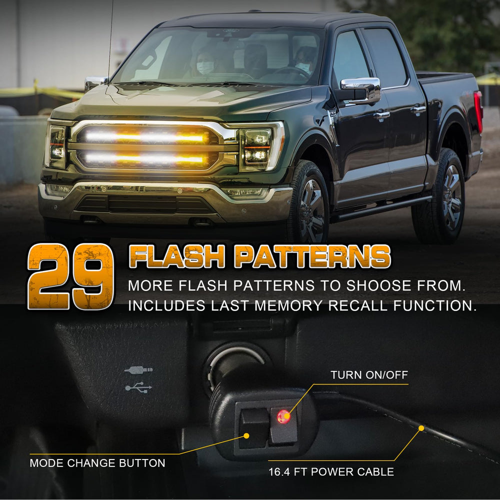 XRIDONSEN IP67 waterproof strobe lights endure rain and dust