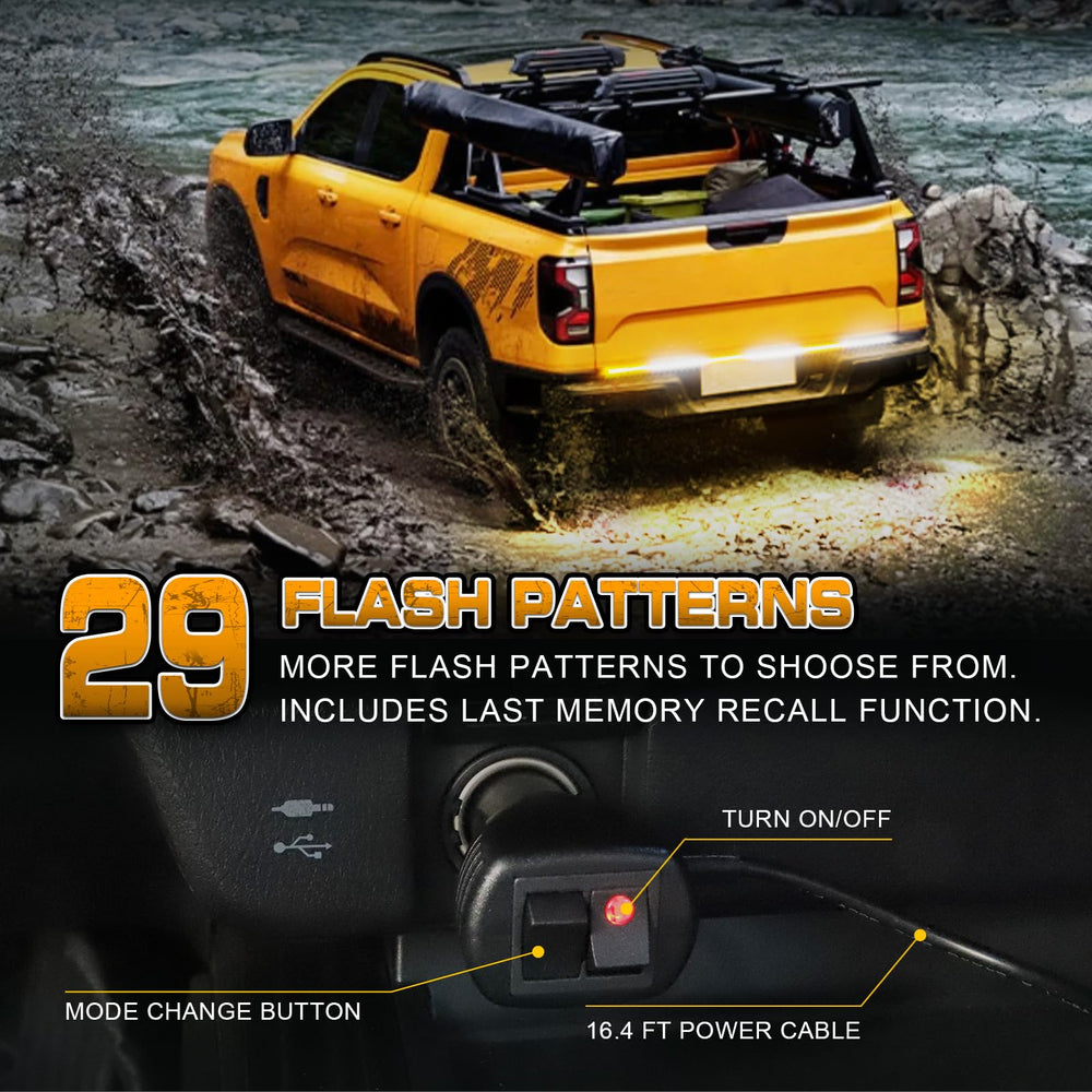 XRIDONSEN plow truck safety light strip for hazard signaling