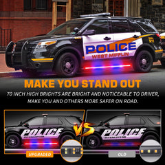 XRIDONSEN running-board LED strip with 720 LEDs boosts vehicle visibility.