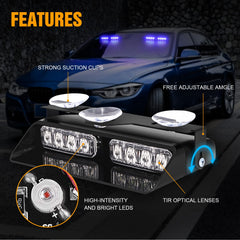 XRIDONSEN suction cups enable quick windshield mounting for ease