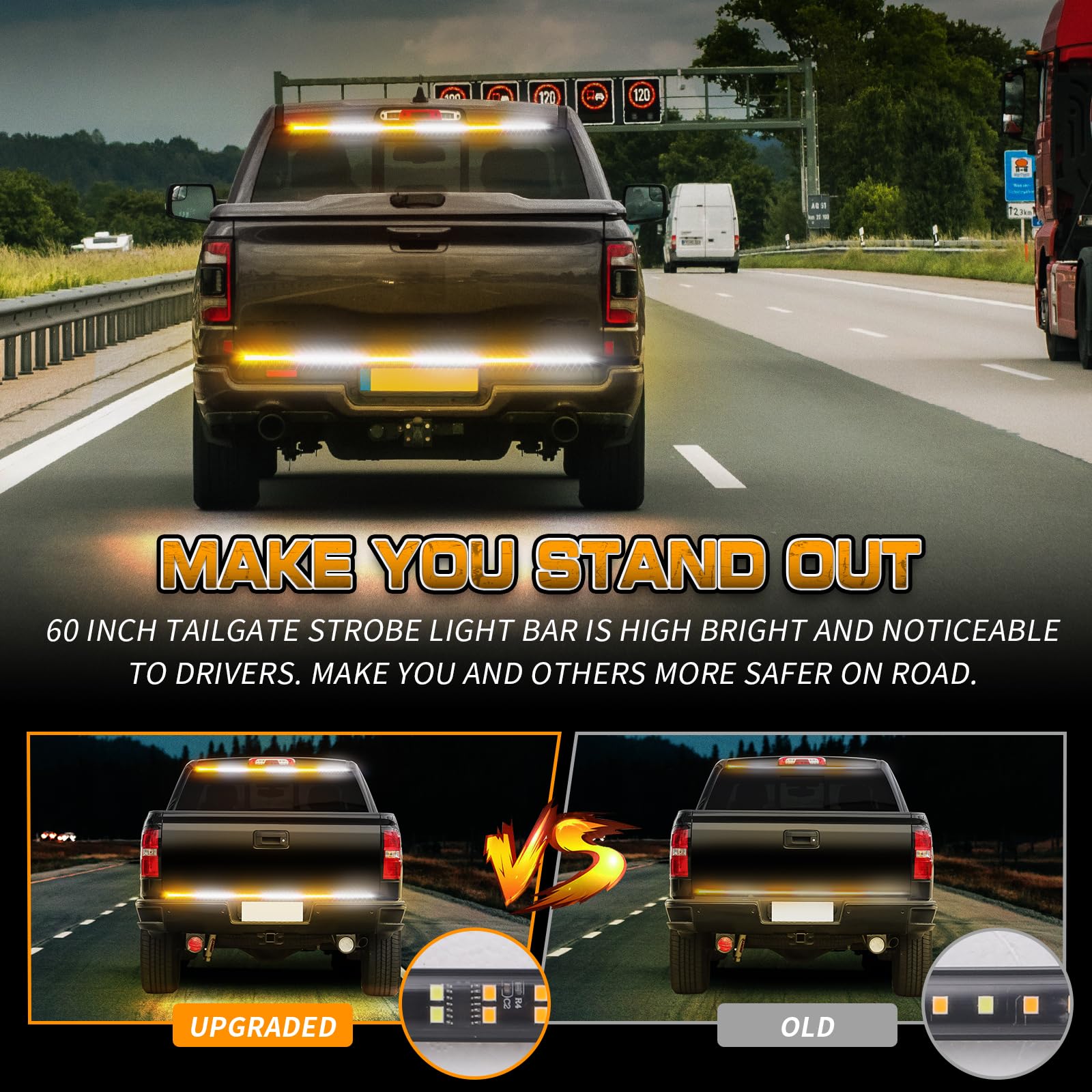 XRIDONSEN truck rear lights with 288 LEDs for warning and safety