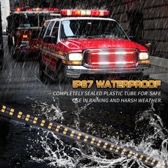 XRIDONSEN waterproof strobe strip withstands harsh weather for reliable operation.