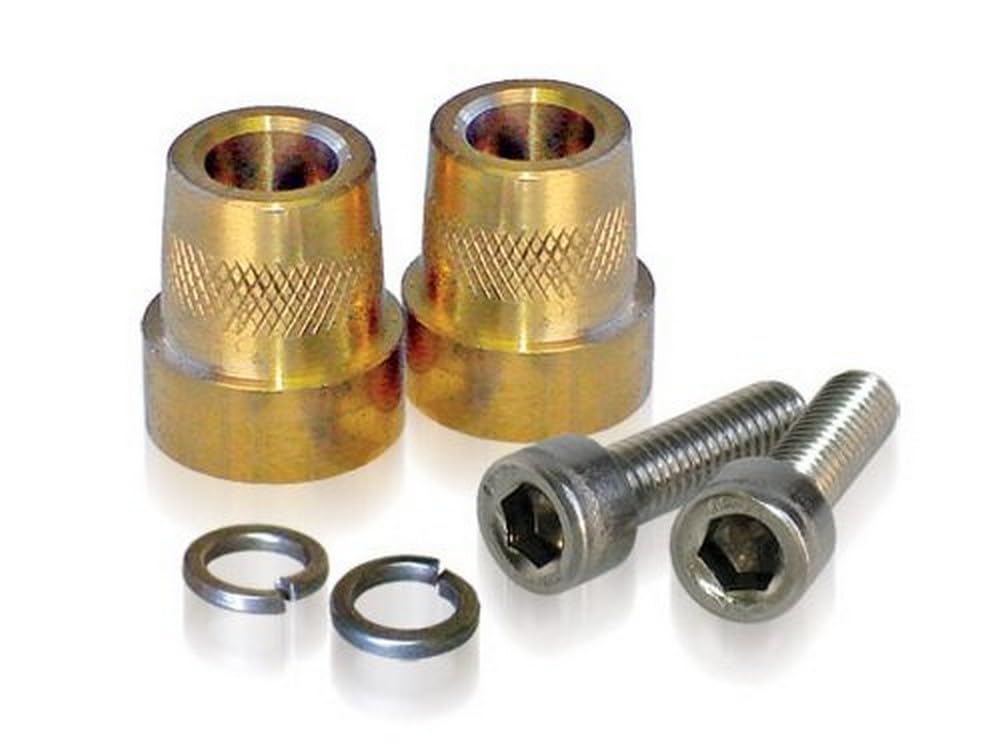 XS Power 586 tall brass post adaptor with M6 thread for secure battery post connections