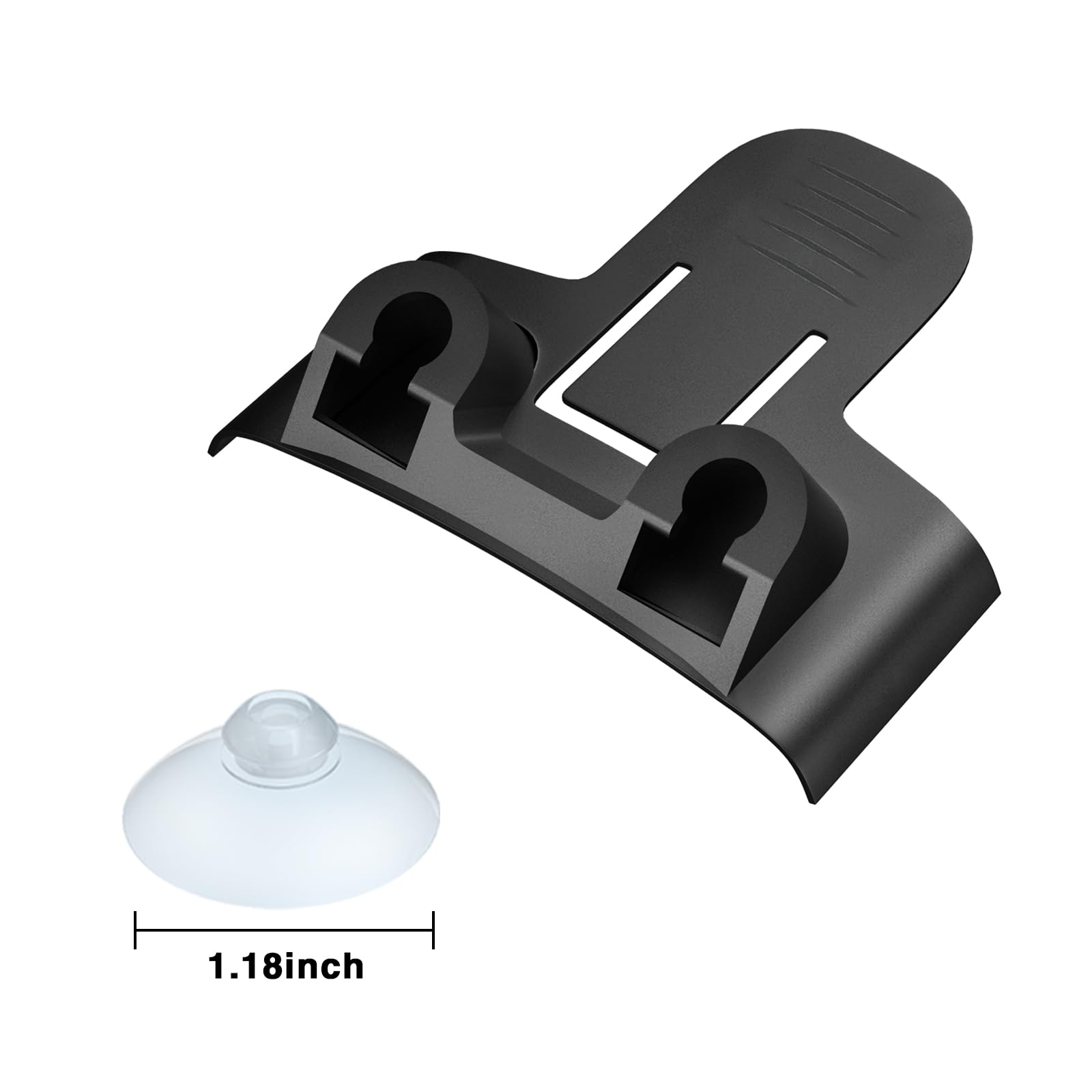 xsaaczm dual 35mm suction cups provide stronger hold on glass.
