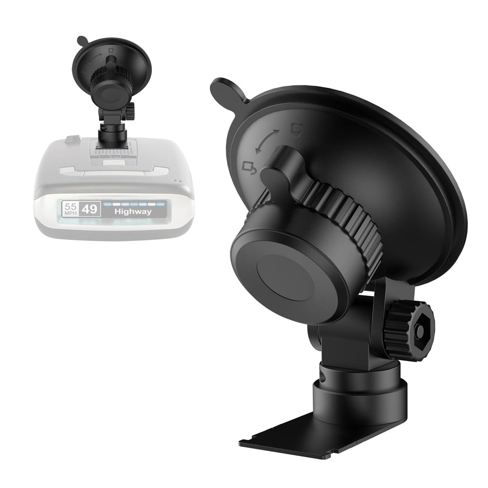 xsaaczm windshield radar detector mount secures Escort MAX on the windshield.