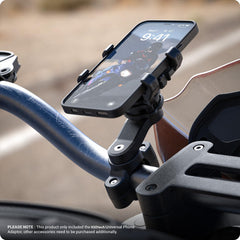 XSDTech Clip-based mount provides secure attachment without adhesive for peace of mind on rides.