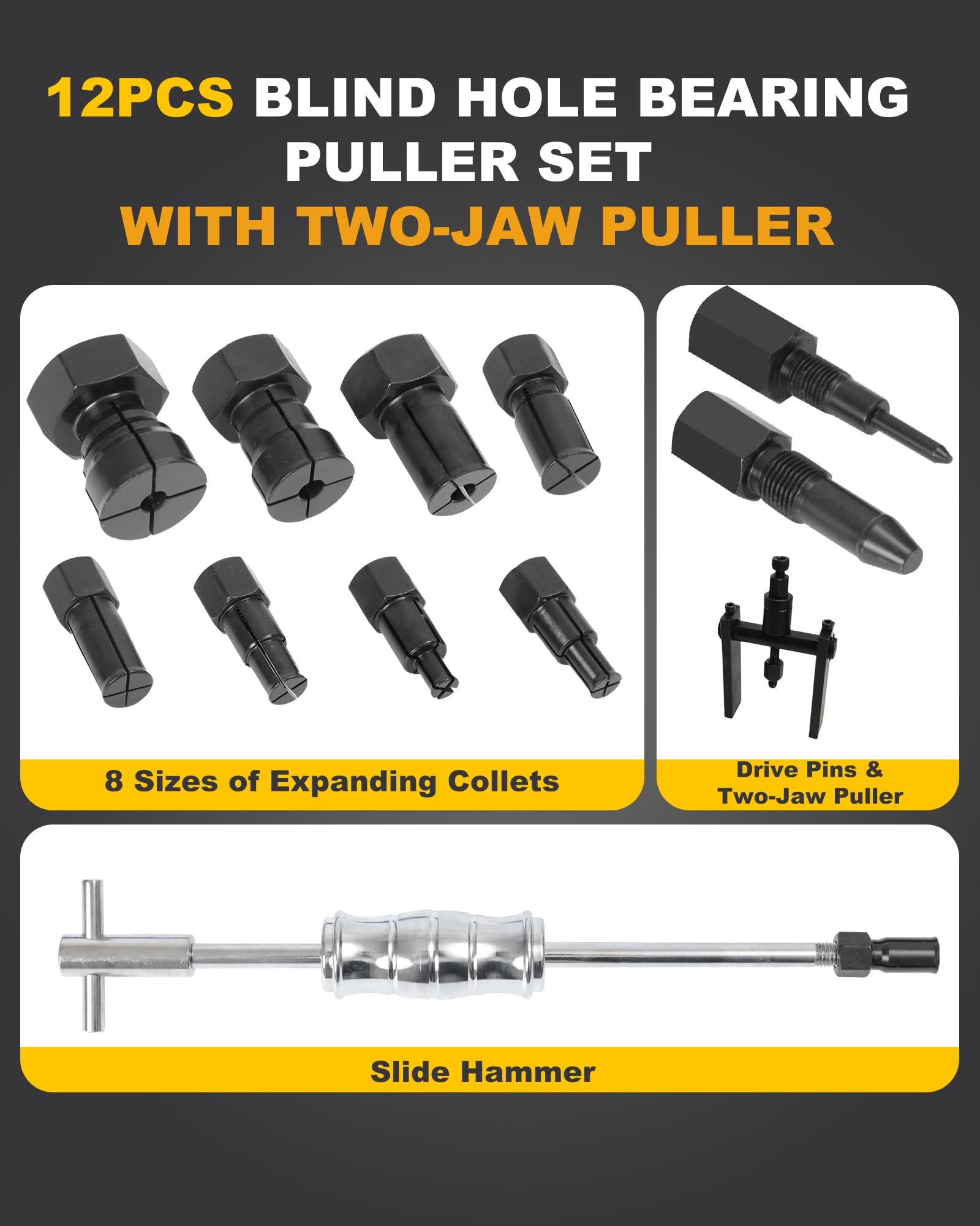 XSTARYE two-jaw puller in action provides secure grip.